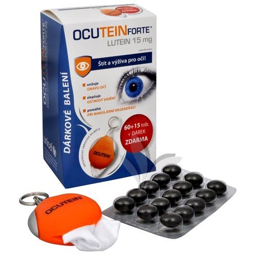 Ocutein Forte Lutein 15 mg 75 tob. + Antistatick� ubrousek na br�le ZDARMA