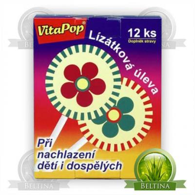 VitaPop, lztkov leva pi nachlazen, pchu citrus - 12 lztek