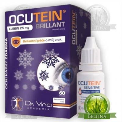 Ocutein Brillant Lutein 25mg 60 tobolek + on kapky